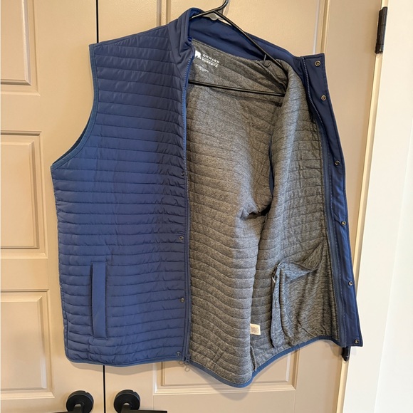 Men's Onward Reserve Blue Crosby Quilted Vest, NWT - Picture 3 of 5